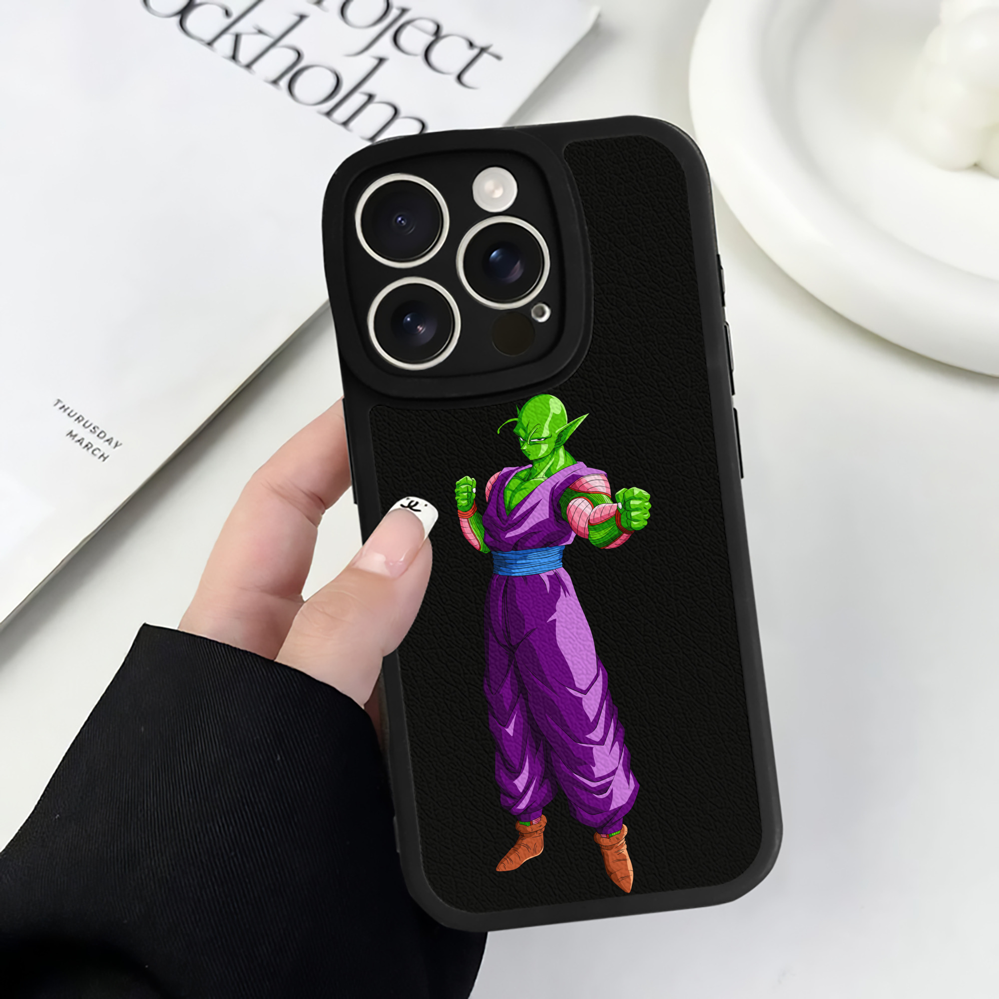 （画像用） ドラゴンボール ピッコロ DRAGON BALL Piccolo 【iPhone 16シリーズ対応】シリコンスマホケース（レザー調） 材質：シリコン